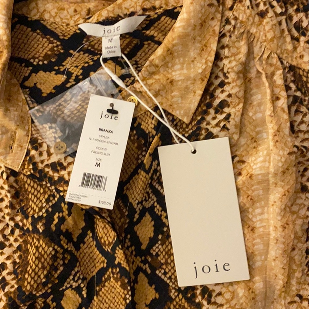 Joie Silk Short Sleeve Blouse